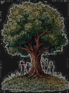 Акварельная иллюстрация основополагающих ценностей ЕС