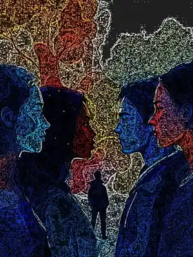 Акварельная иллюстрация защиты прав меньшинств в ЕС