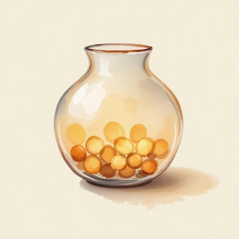 Clear glass jar with visible contents inside, demonstrating openness and nothing hidden from view